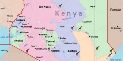 Карта Кенії