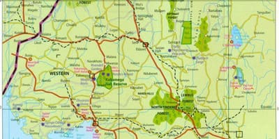 Західна провінція Кенії на карті