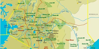 Карта рослинності Кенії