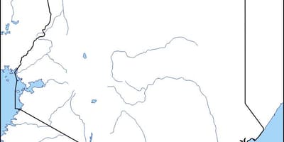Карта порожня карта Кенії